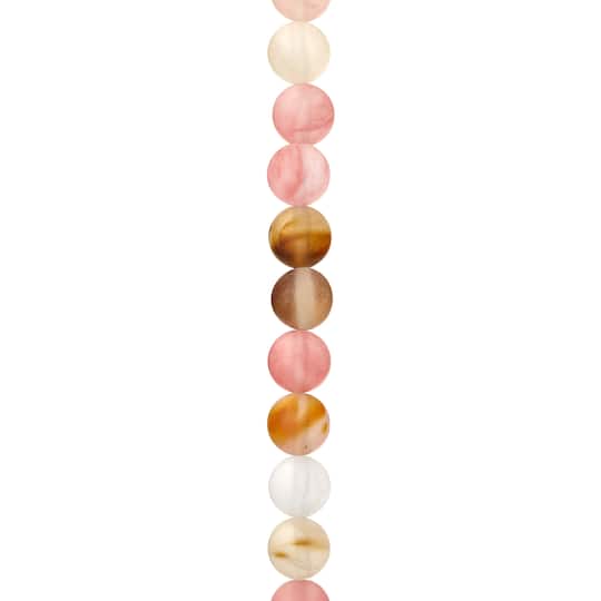 Matte Cherry Quartz Round Beads, 8mm by Bead Landing&#x2122;